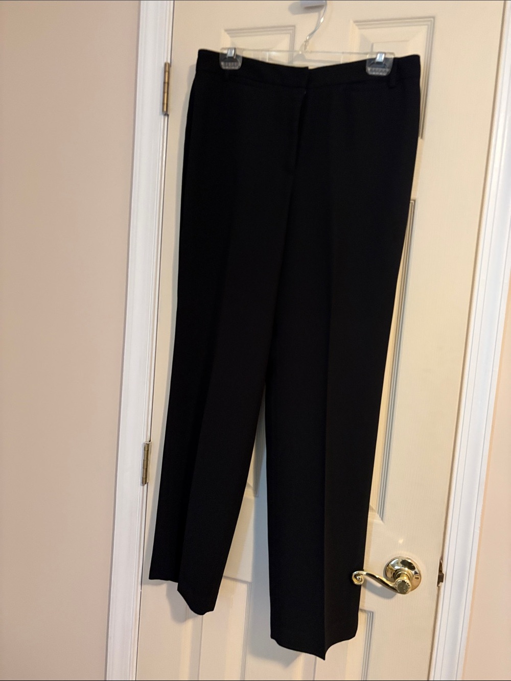 Rafaella Black Straight-Leg Dress Pants